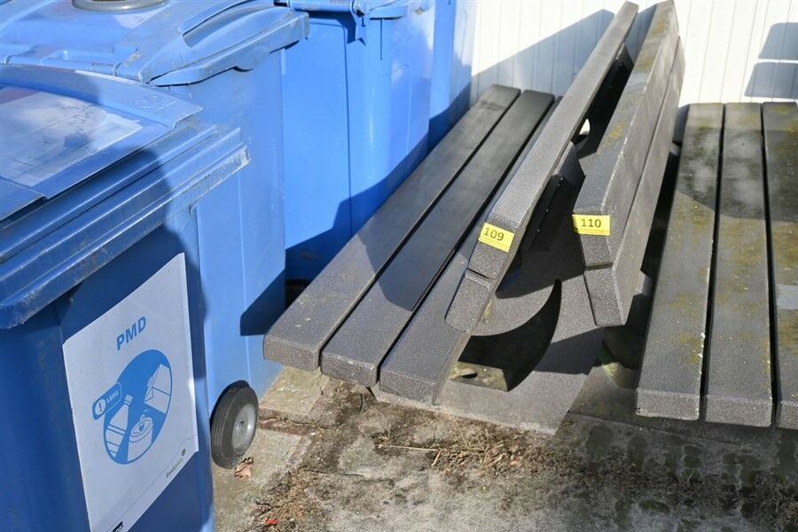 Zitbank Uit Gerecycleerd Materiaal Ekol 200x40x43 78 Belga Veilingen